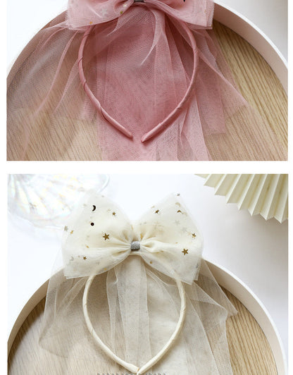 Girls Star Bow Lace Accessories Headwear