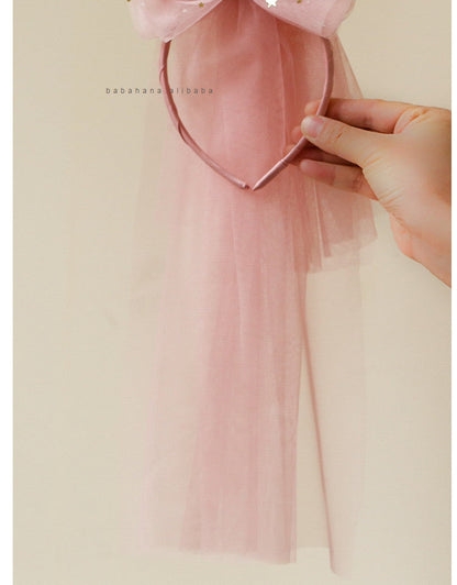 Girls Star Bow Lace Accessories Headwear