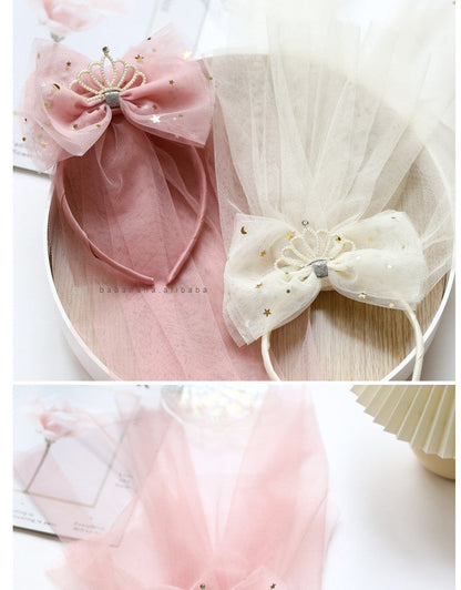Girls Star Bow Lace Accessories Headwear