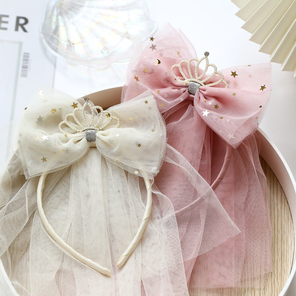 Girls Star Bow Lace Accessories Headwear