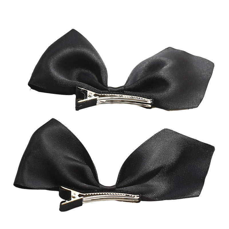 Girls Solid Color Bow Accessories Headwear