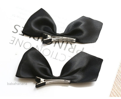 Girls Solid Color Bow Accessories Headwear