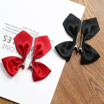 Girls Solid Color Bow Accessories Headwear