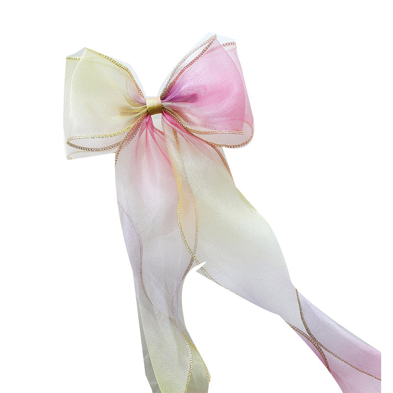 Girls Color-blocking Bow Accessories Headwear