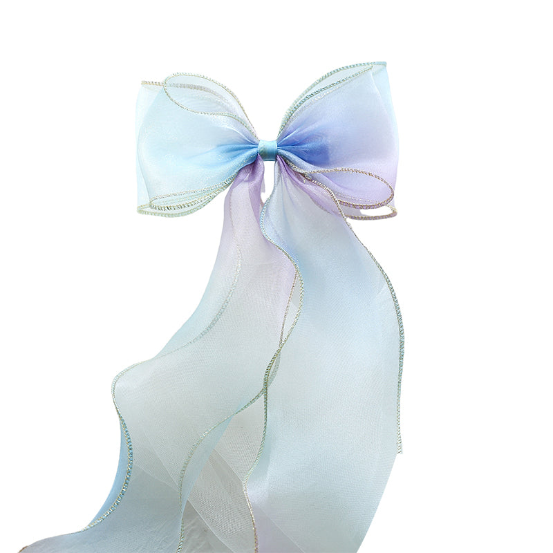 Girls Color-blocking Bow Accessories Headwear