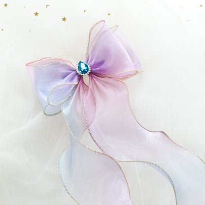 Girls Color-blocking Bow Accessories Headwear