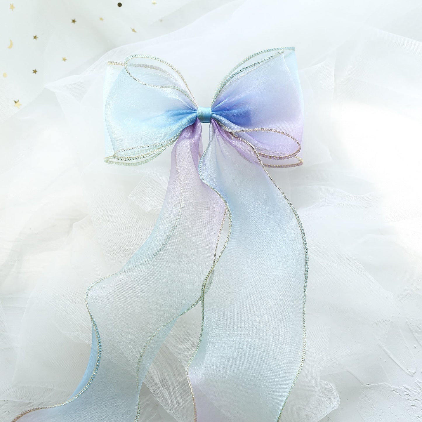Girls Color-blocking Bow Accessories Headwear