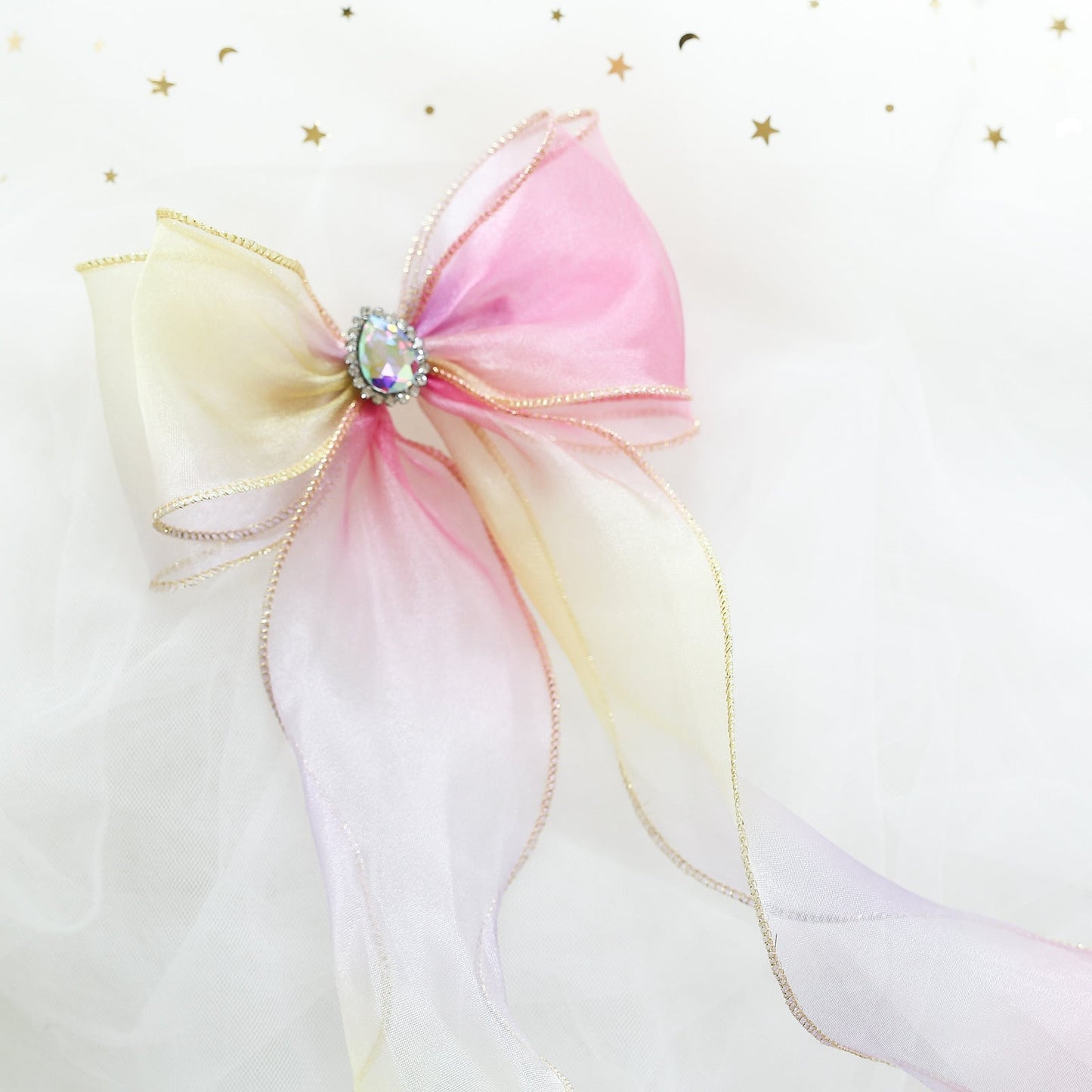 Girls Color-blocking Bow Accessories Headwear