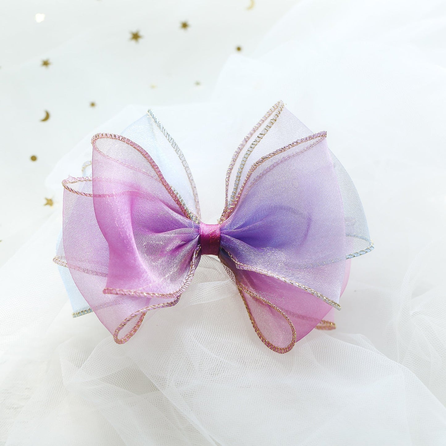 Girls Color-blocking Bow Accessories Headwear