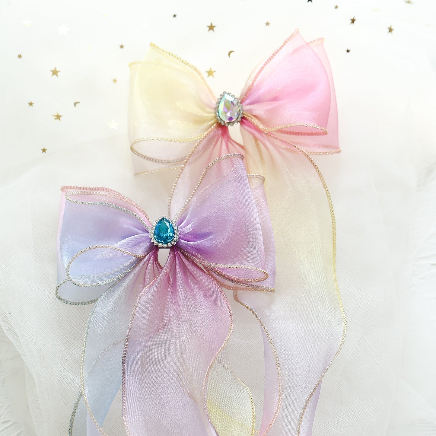 Girls Color-blocking Bow Accessories Headwear