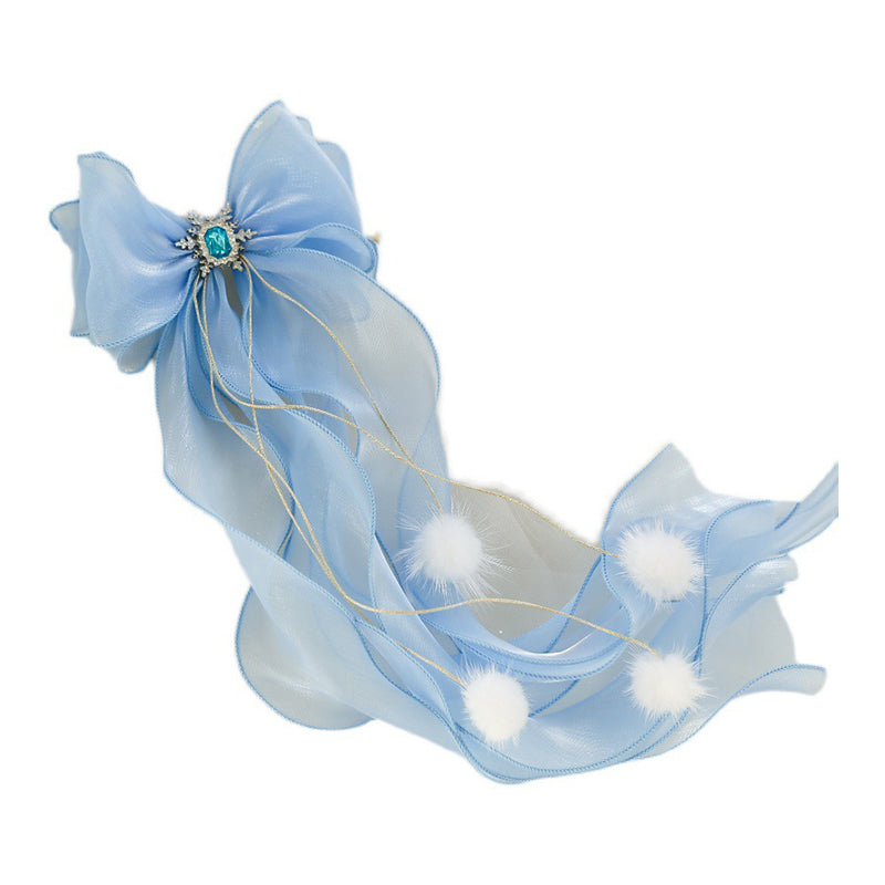Girls Solid Color Bow Accessories Headwear