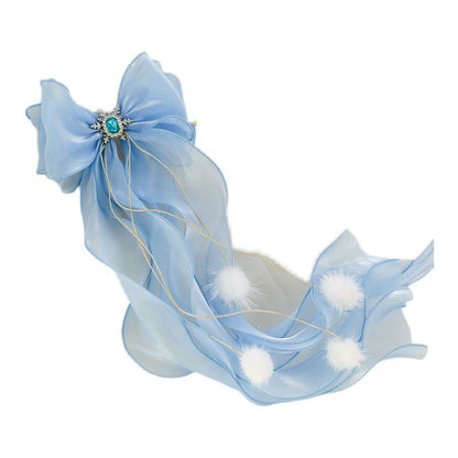 Girls Solid Color Bow Accessories Headwear