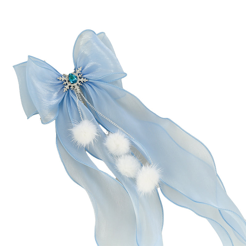 Girls Solid Color Bow Accessories Headwear