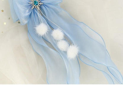 Girls Solid Color Bow Accessories Headwear