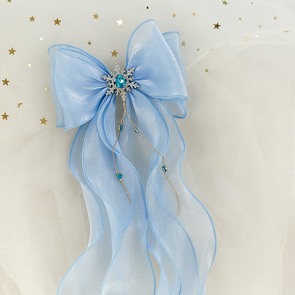 Girls Solid Color Bow Accessories Headwear