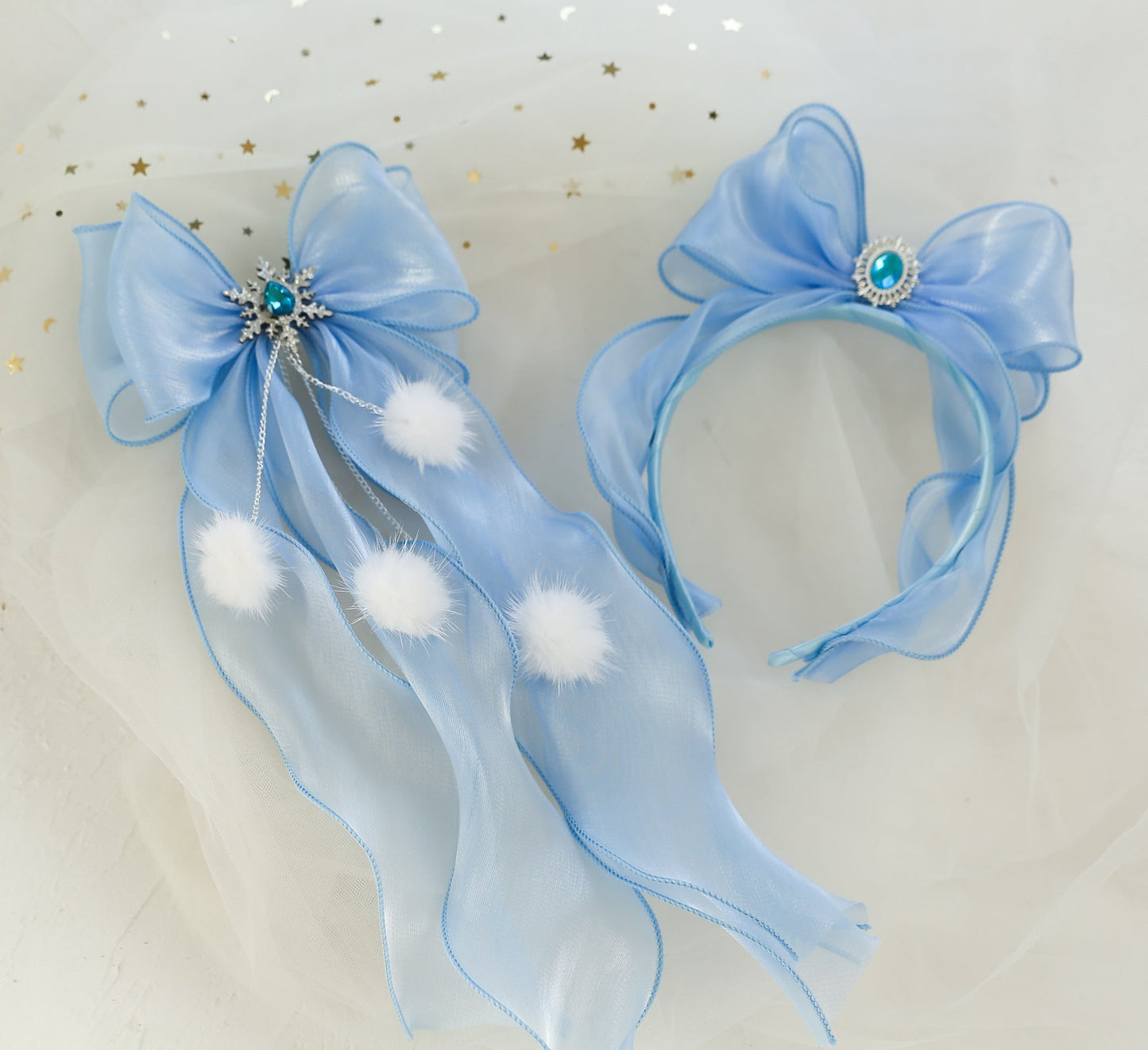 Girls Solid Color Bow Accessories Headwear