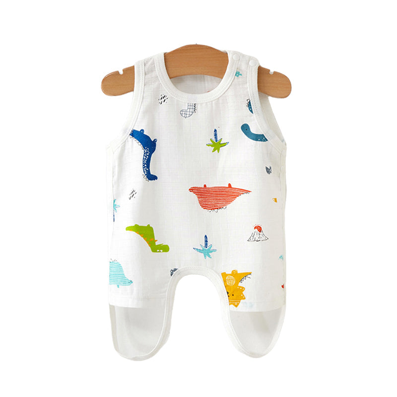 Baby Unisex Fruit Animals Cartoon Print Baby Bibs