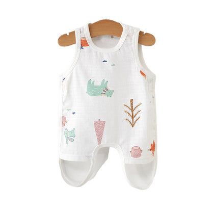 Baby Unisex Fruit Animals Cartoon Print Baby Bibs