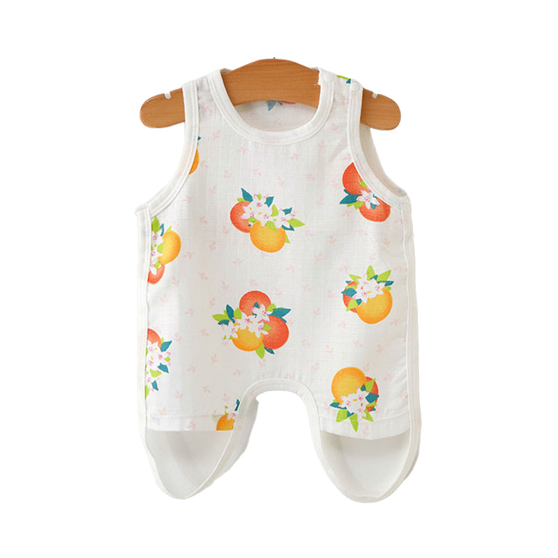 Baby Unisex Fruit Animals Cartoon Print Baby Bibs