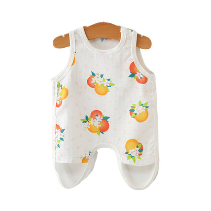 Baby Unisex Fruit Animals Cartoon Print Baby Bibs