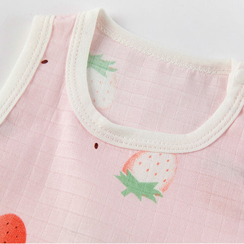 Baby Unisex Fruit Animals Cartoon Print Baby Bibs