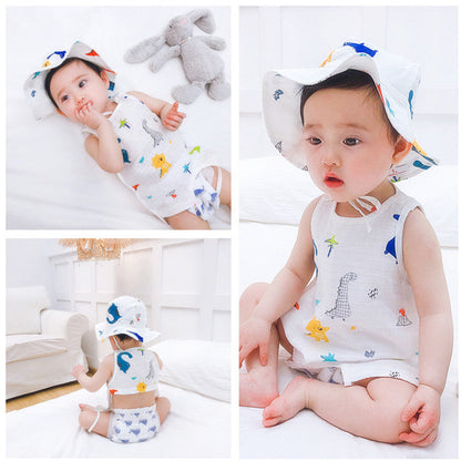 Baby Unisex Fruit Animals Cartoon Print Baby Bibs
