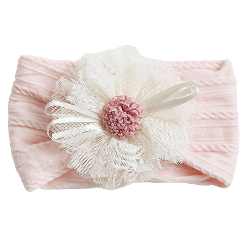 Girls Solid Color Flower Accessories Headwear