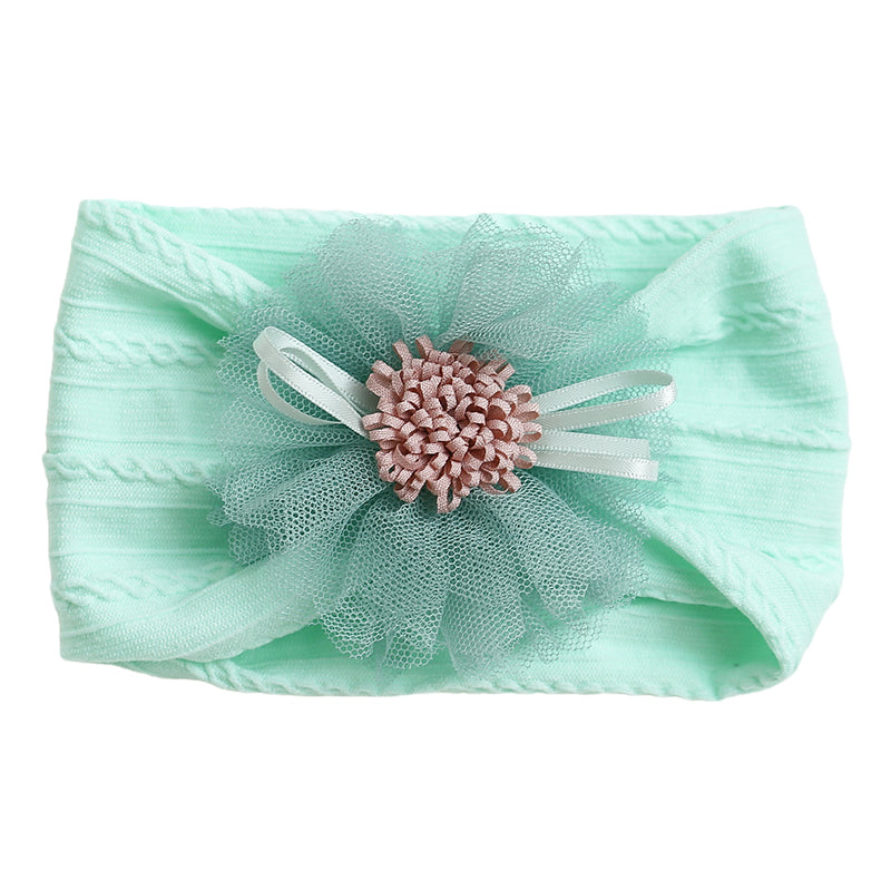 Girls Solid Color Flower Accessories Headwear