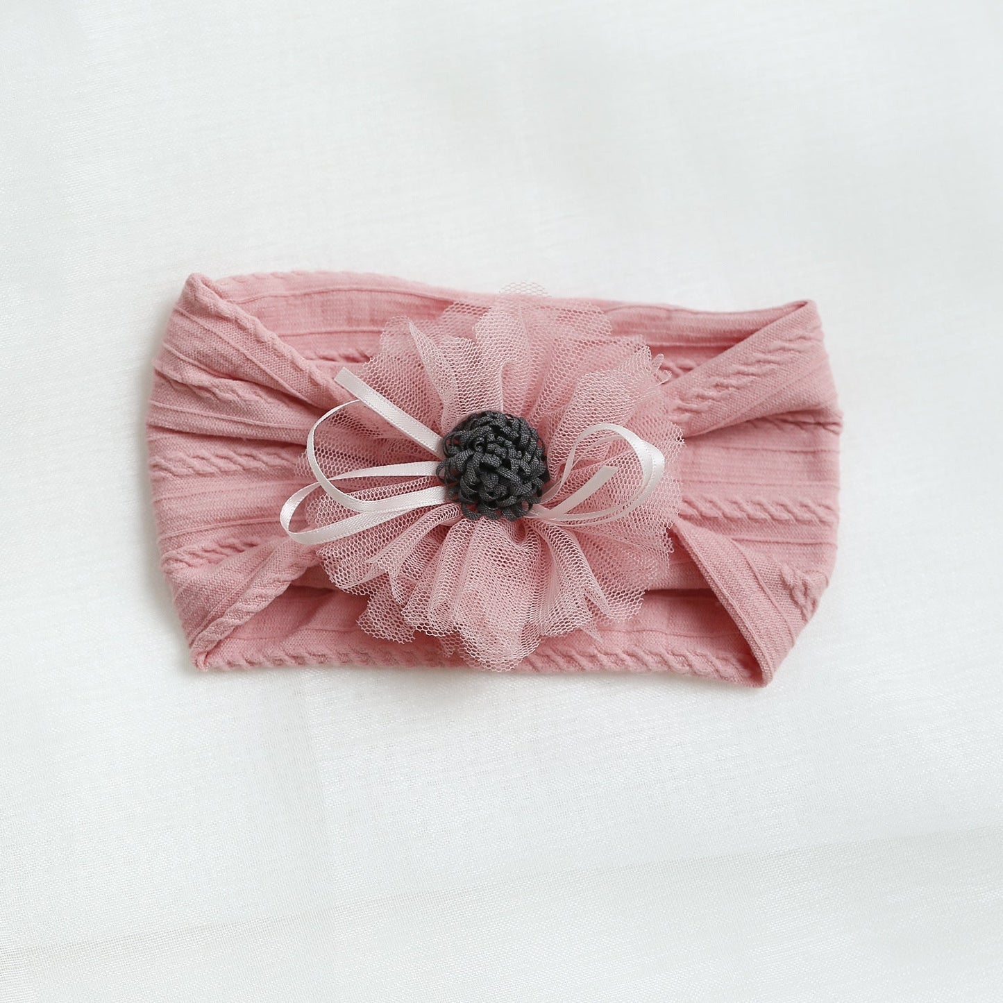 Girls Solid Color Flower Accessories Headwear