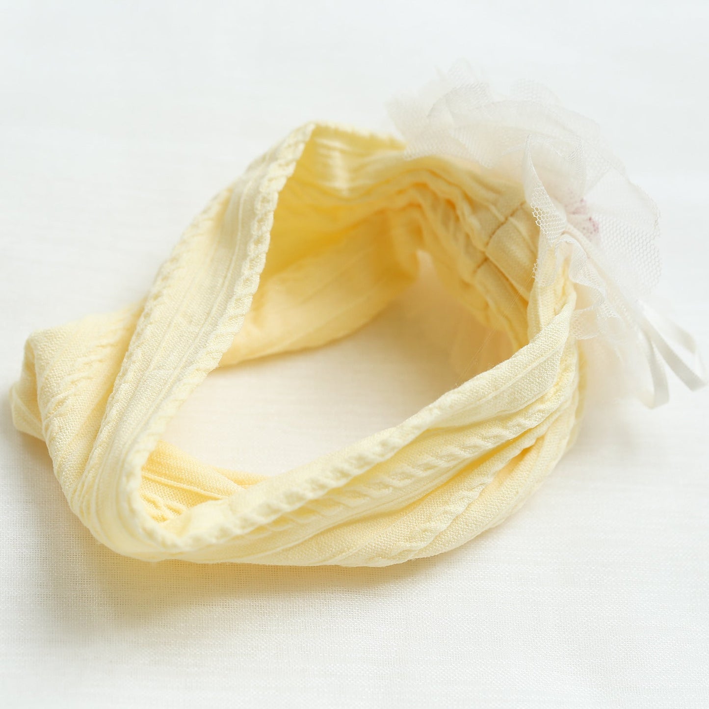 Girls Solid Color Flower Accessories Headwear