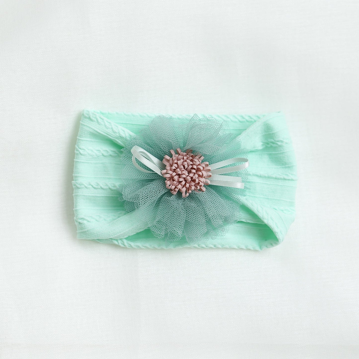 Girls Solid Color Flower Accessories Headwear