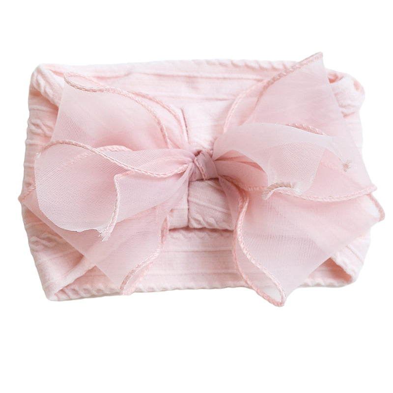 Girls Solid Color Polka dots Bow Accessories Headwear