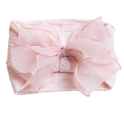 Girls Solid Color Polka dots Bow Accessories Headwear