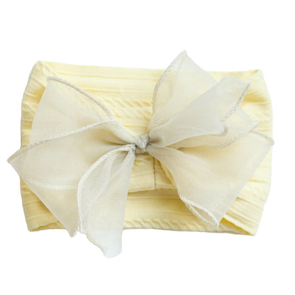 Girls Solid Color Polka dots Bow Accessories Headwear