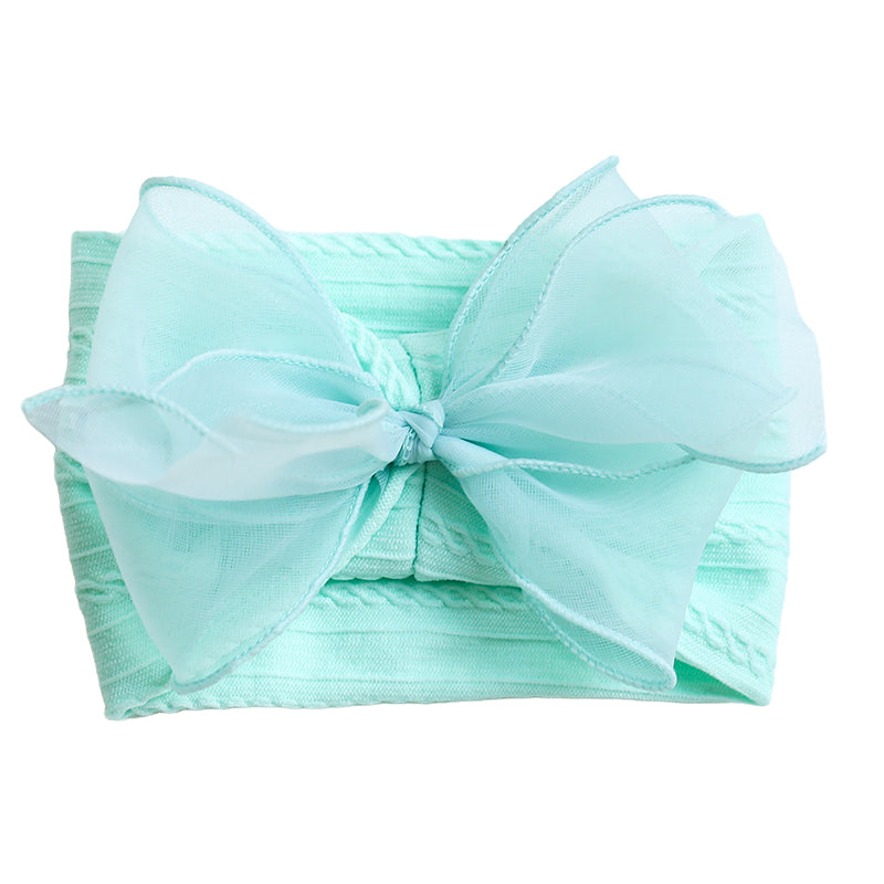 Girls Solid Color Polka dots Bow Accessories Headwear