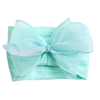 Girls Solid Color Polka dots Bow Accessories Headwear