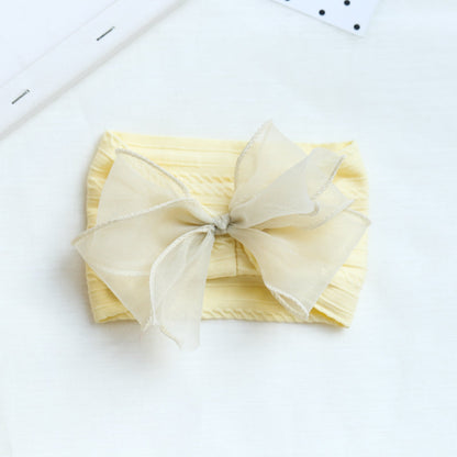 Girls Solid Color Polka dots Bow Accessories Headwear