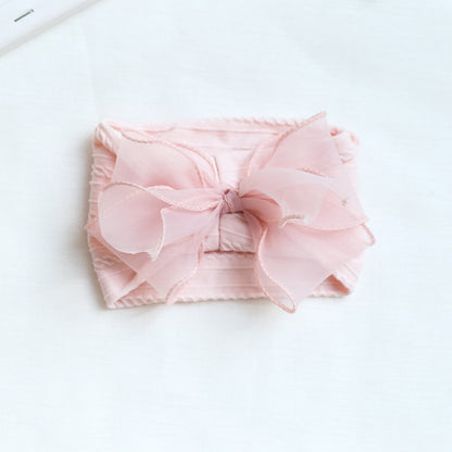Girls Solid Color Polka dots Bow Accessories Headwear