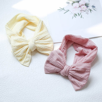 Girls Solid Color Bow Accessories Headwear Wholesale 220620288