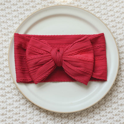 Girls Solid Color Bow Accessories Headwear Wholesale 220620288