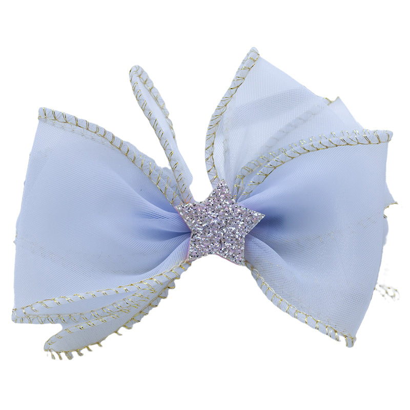 Girls Solid Color Star Bow Accessories Headwear