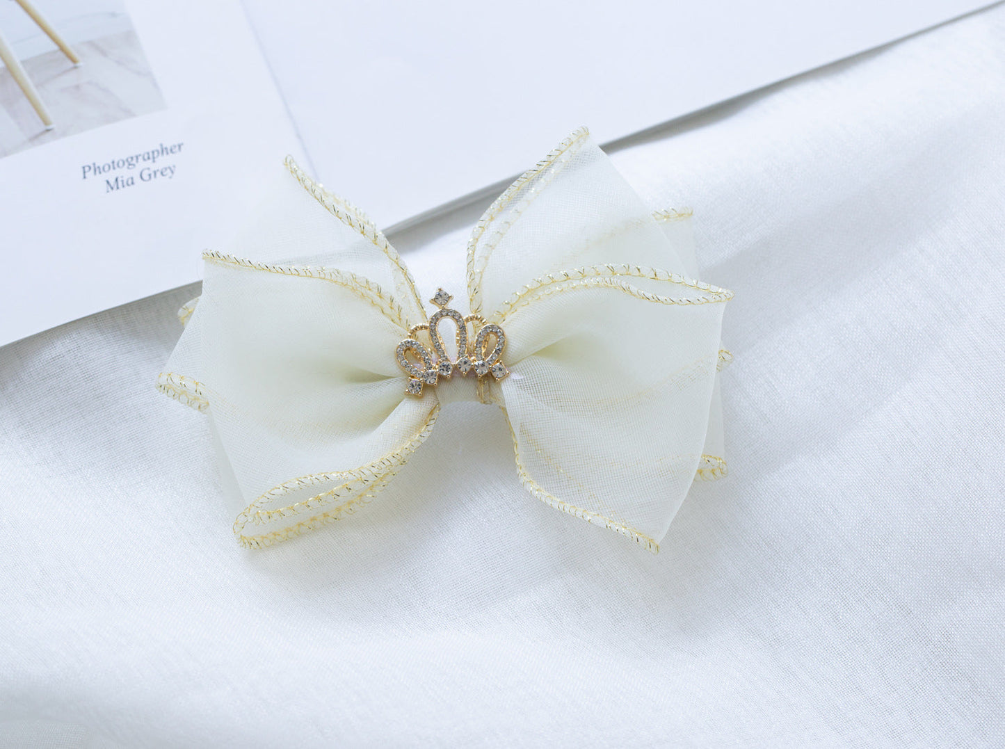 Girls Solid Color Star Bow Accessories Headwear