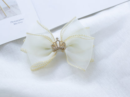 Girls Solid Color Star Bow Accessories Headwear