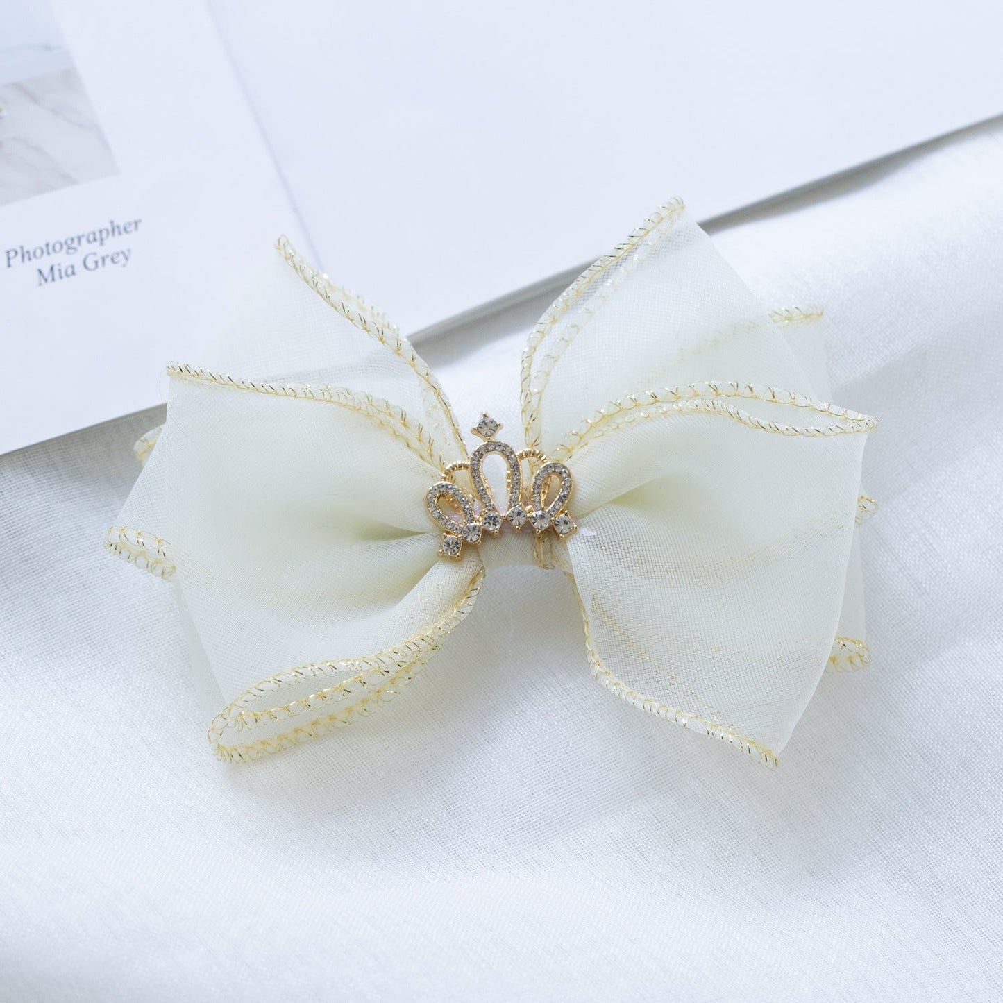 Girls Solid Color Star Bow Accessories Headwear