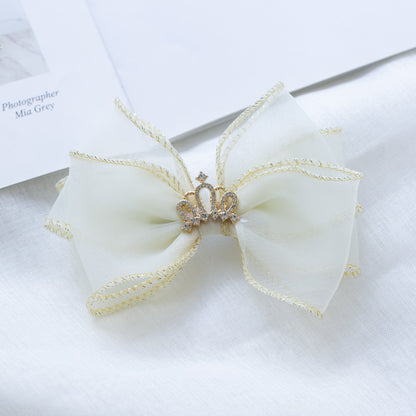 Girls Solid Color Star Bow Accessories Headwear