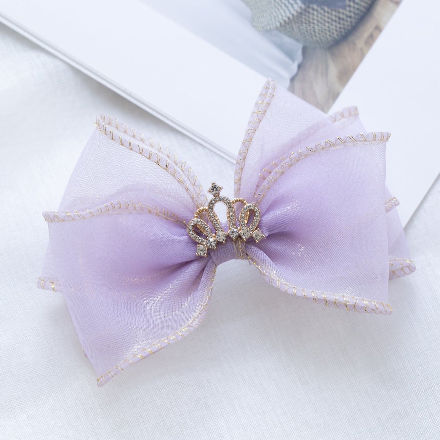 Girls Solid Color Star Bow Accessories Headwear