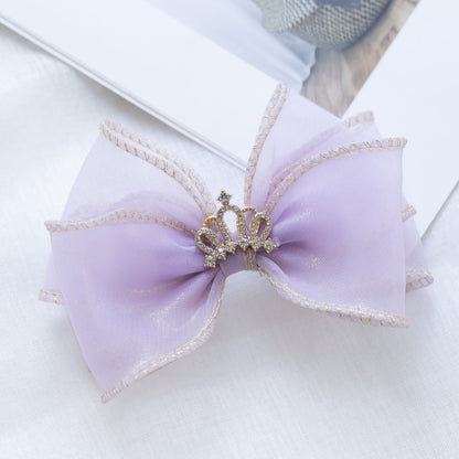 Girls Solid Color Star Bow Accessories Headwear
