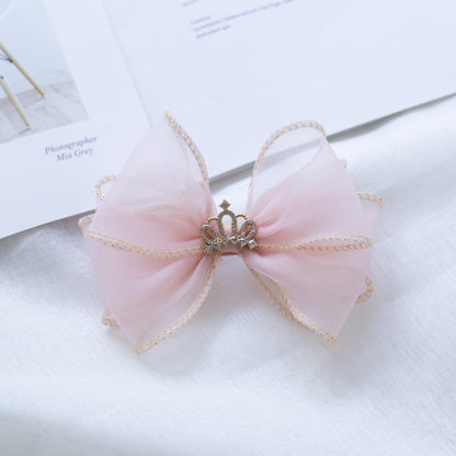 Girls Solid Color Star Bow Accessories Headwear