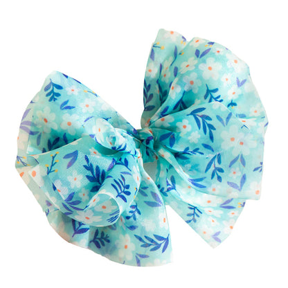 Girls Flower Bow Print Accessories Headwear