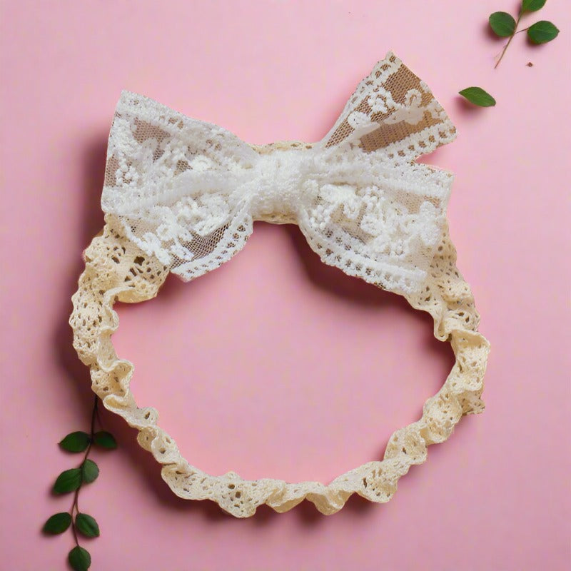 Girls Bow Lace Accessories Headwear